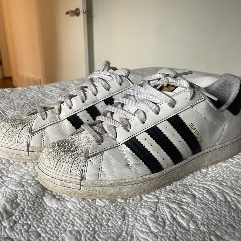 Adidas White Mesh Sneakers